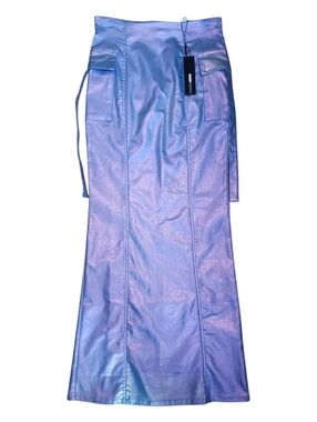 Fashion Nova Bring That Energy Iridescent Maxi Skirt